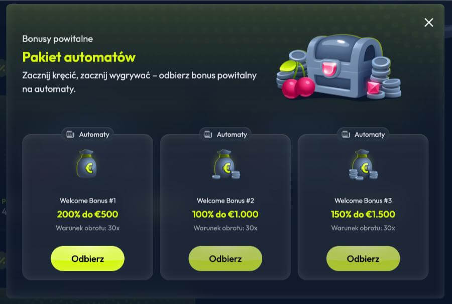 Winzter bonus powitalny