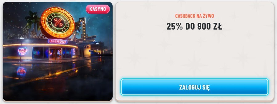 Wyns cashback na żywo