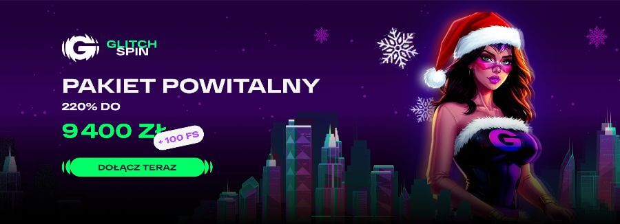 Bonus powitalny w kasynie Glitch Spin