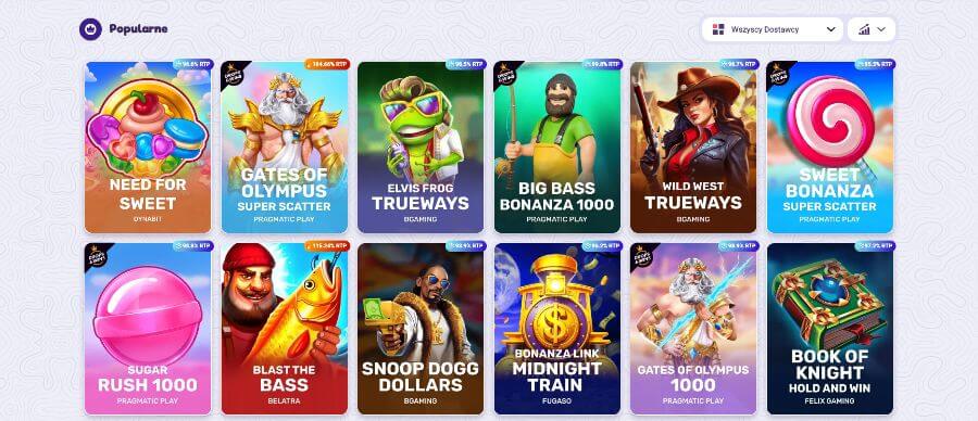 Gry dostępne w kasynie Safecasino