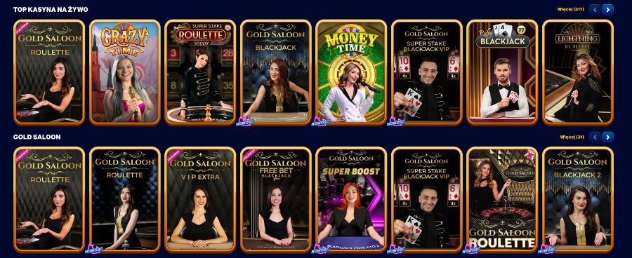 kasyno na żywo w kasynie spins of glory