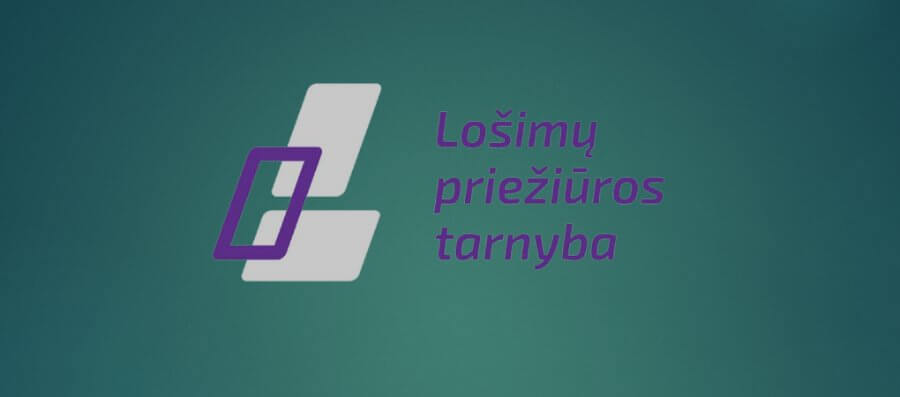 Logo Lošimų Priežiūros Tarnyba - litewskiego nadzorcy handlu.