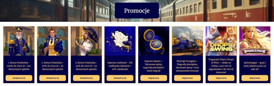 Promocje i bonusy w Slotexpress