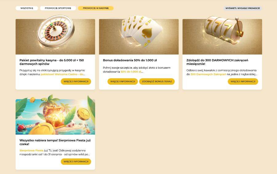 promocje w kasynie winmega