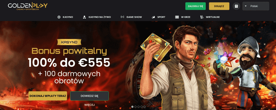 Bonus na start w GoldenPlay