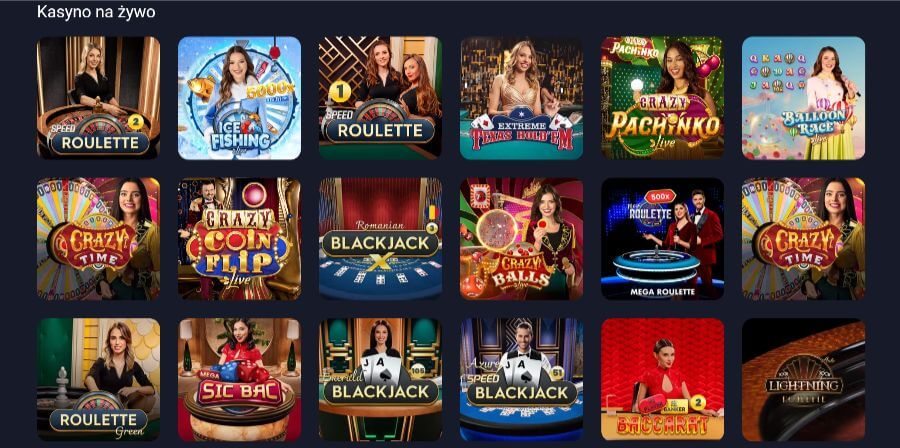 Kasyno na żywo w kasynie VoxCasino.