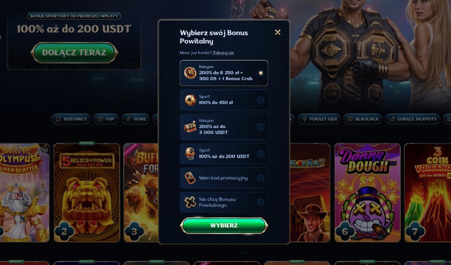 rejestracja konta w kasynie millioner