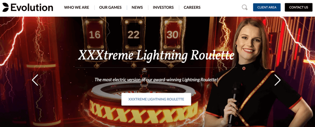 Gra XXtreme Lightning Roulette od Evolution