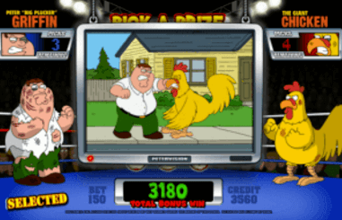 Family Guy - Chicken Fight runda bonusowa