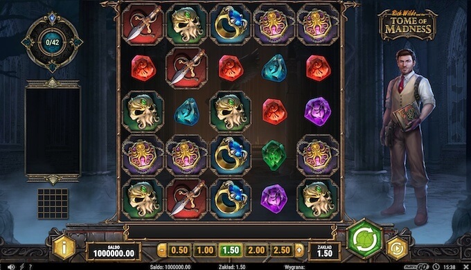 Rich Wilde and the Tome of Madness slot Play N GO funckje Rich Wilde and the Tome of Madness slot Play N GO funckje