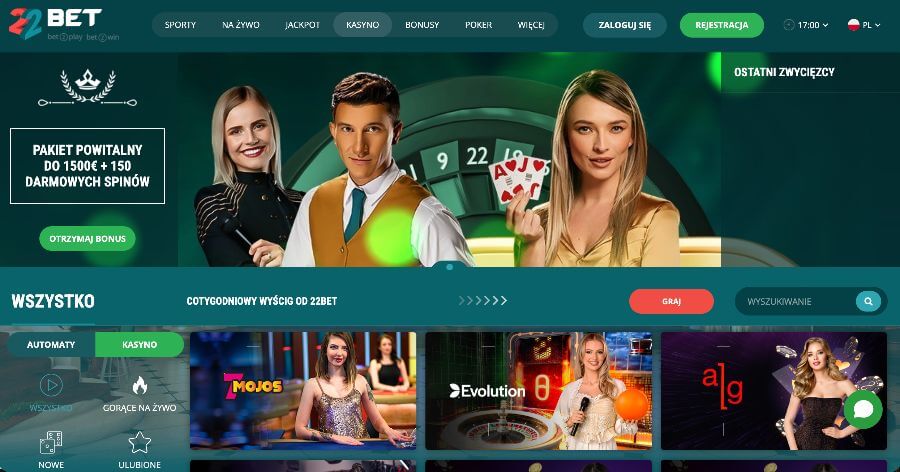 Strona główna kasyna 22bet