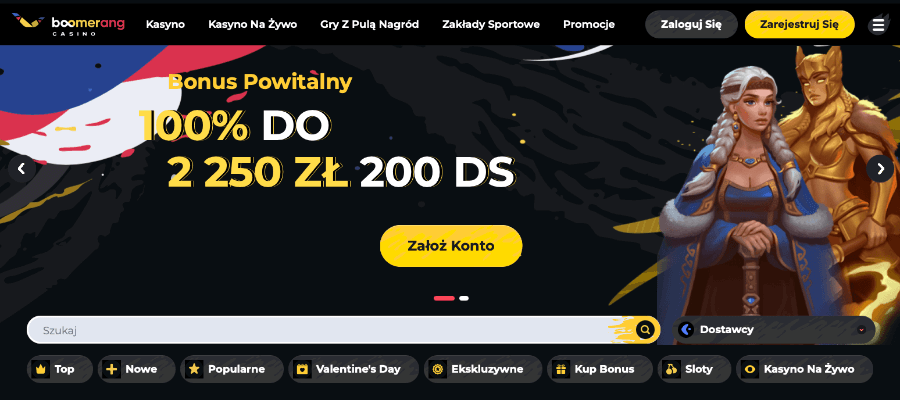 Strona główna kasyna Boomerang