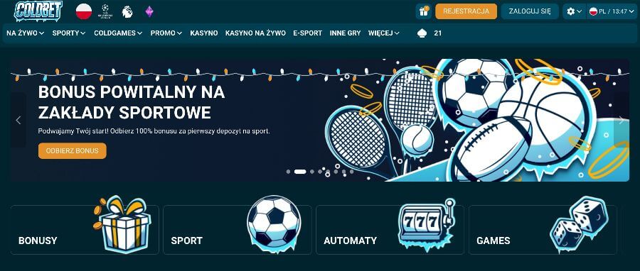 Strona główna kasyna Coldbet