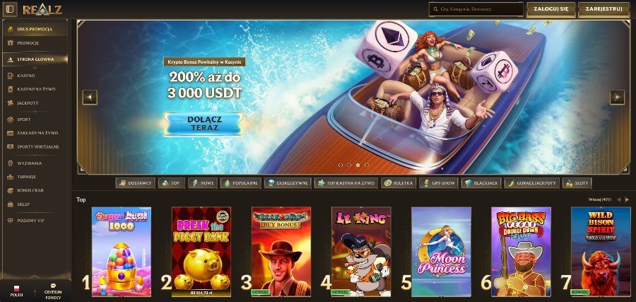 Strona główna kasyna Realz