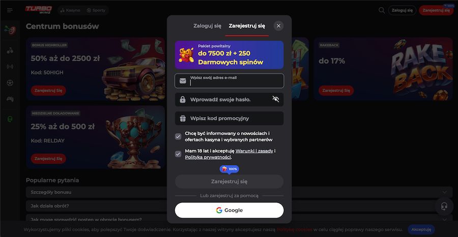turbowinz rejestracja