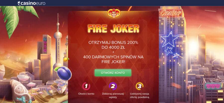 Oferta powitalna w CasinoEuro