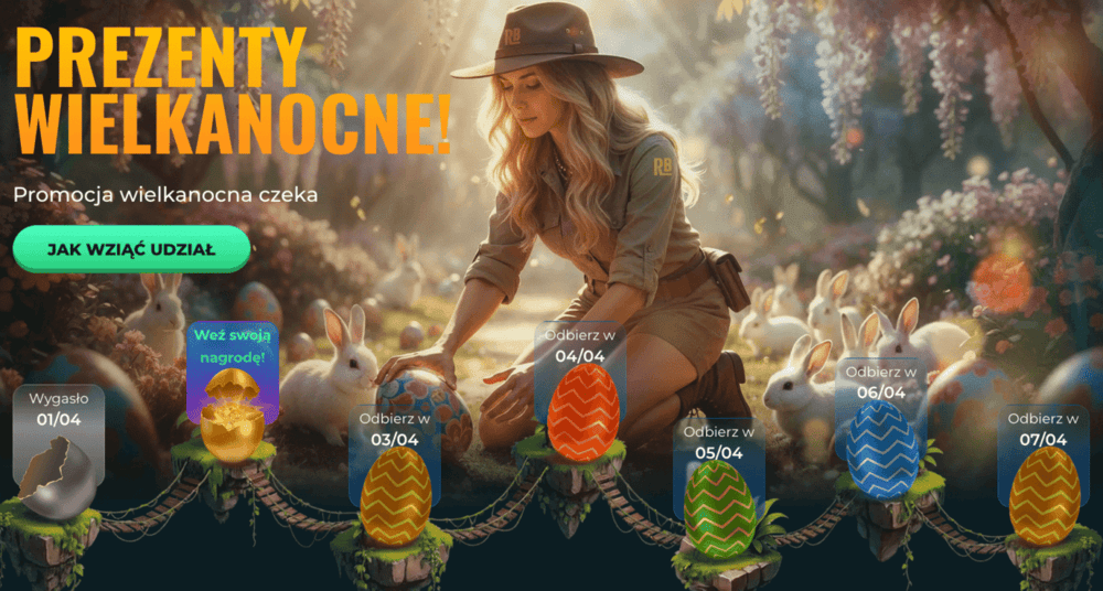 Wielkanocne bonusy w Rokubet